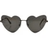 URBAN CLASSICS Unisex Heart With Chain - Zonnebril - Black Black -Urban Classics 2872b3a3617f4e1d81edc63c47cd68fd
