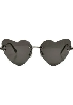 URBAN CLASSICS Unisex Heart With Chain - Zonnebril - Black Black