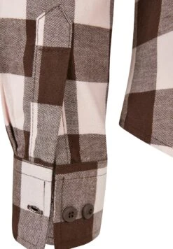 URBAN CLASSICS Overhemdblouse - Pink Brown -Urban Classics 290158b5488e42c1b4f4c4ac6accf90d
