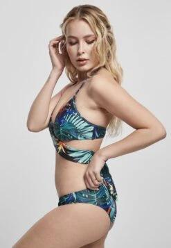 URBAN CLASSICS Draped Pattern - Bikini - Vriesea Black -Urban Classics 29d9ff097bf543029c50ac5a3a3c0686