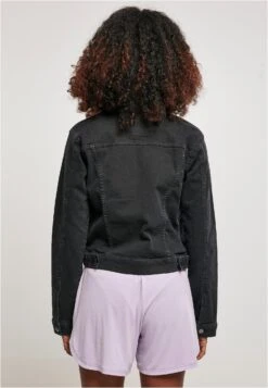 URBAN CLASSICS Ladies Organic Denim Jacket - Spijkerjas - Black Washed -Urban Classics 29e4c5a8245240eb8d3cb0ebf06fe350