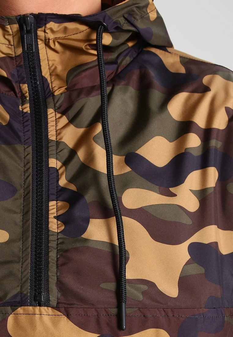 URBAN CLASSICS Camo Pull Over Windbreaker - Windjack - Wood 6 URBAN CLASSICS Camo Pull Over Windbreaker - Windjack - Wood - Afbeelding 4