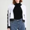 URBAN CLASSICS Ladies Button Up Track Jacket - Bomberjacks - White/Black/White -Urban Classics 2b793836d3794d6b84314df36a882c6f