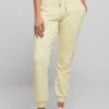 URBAN CLASSICS Ladies Organic High Waist Sweat Pants - Trainingsbroek - Softyellow
