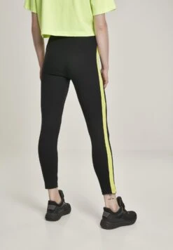 URBAN CLASSICS Legging - Black/Electriclime -Urban Classics 2c73e82590ae4ee391684ee53d2c8040