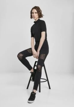 URBAN CLASSICS Flock Lace Inset - Legging - Black 20 URBAN CLASSICS Flock Lace Inset - Legging - Black -Urban Classics 2eb8ae2ba2054c23a6d966d0ca34c36d