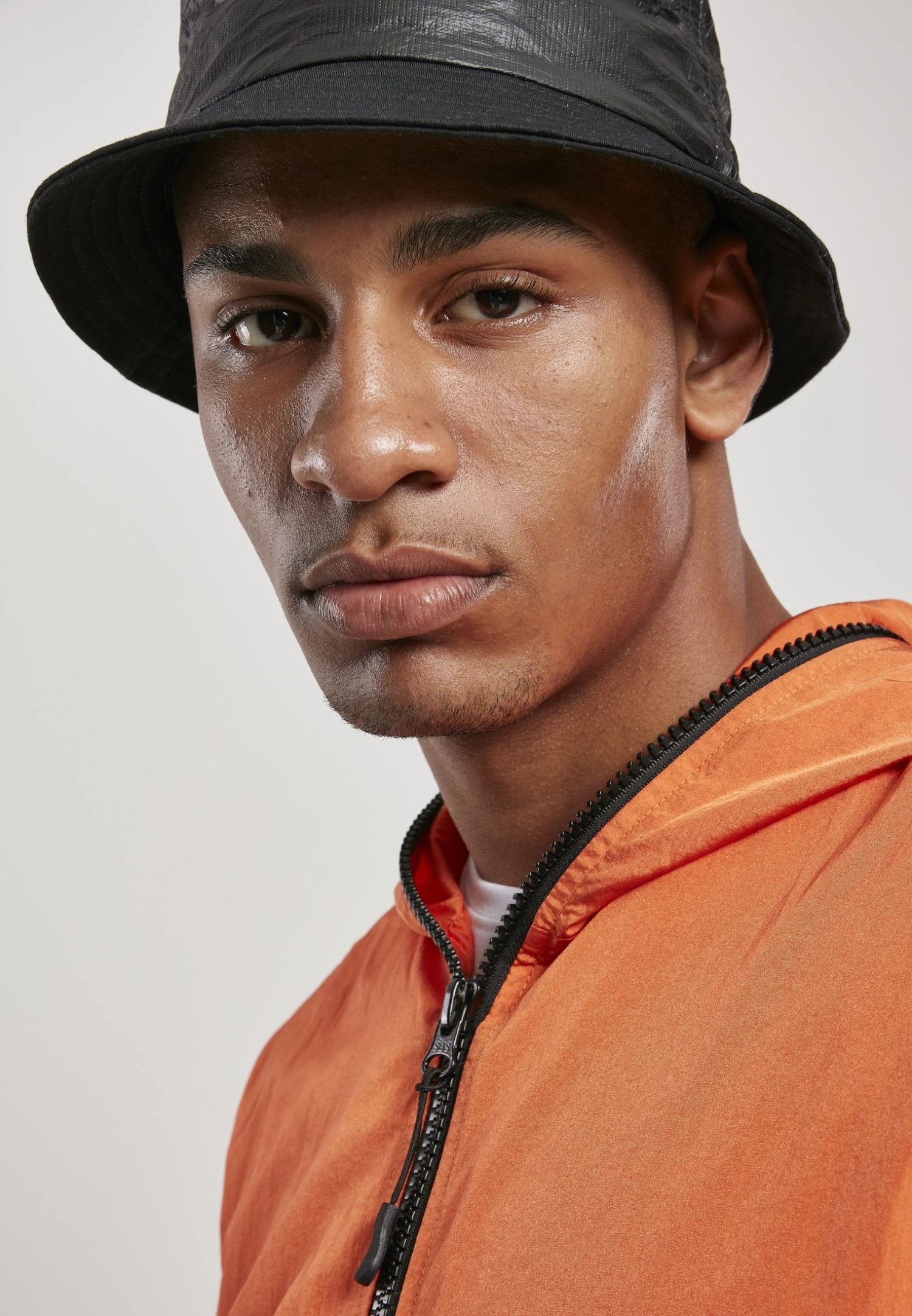 URBAN CLASSICS Full Zip Nylon Crepe Jacket - Windjack - Orange 8 URBAN CLASSICS Full Zip Nylon Crepe Jacket - Windjack - Orange - Afbeelding 6