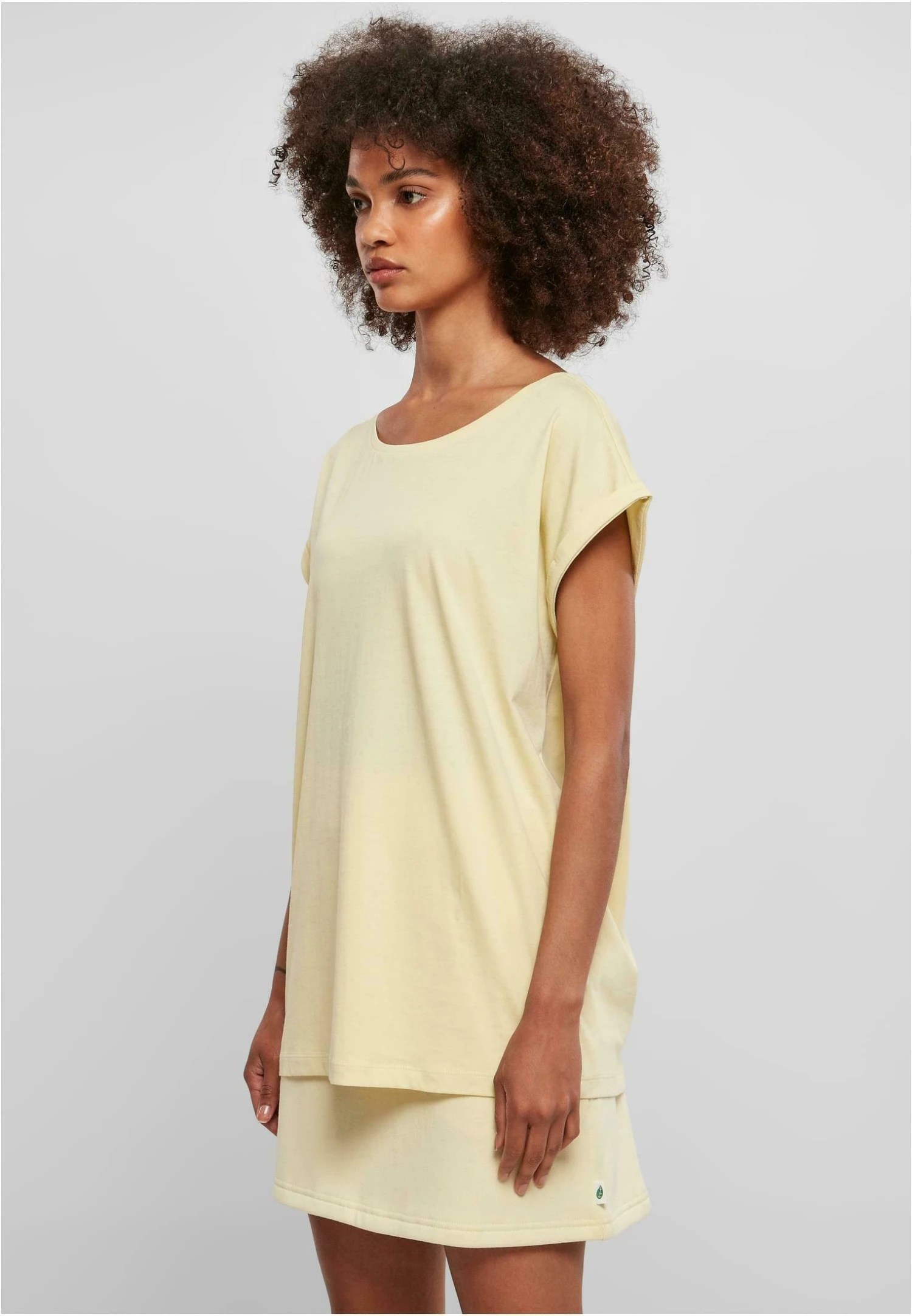 URBAN CLASSICS Extended Shoulder Tee - T-Shirt Basic - Softyellow 7 URBAN CLASSICS Extended Shoulder Tee - T-Shirt Basic - Softyellow - Afbeelding 5