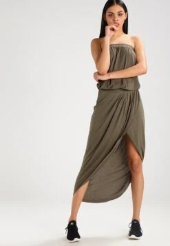 URBAN CLASSICS Bandeau- Maxi-Jurk - Olive