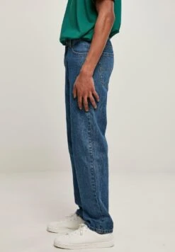 URBAN CLASSICS Straight Leg- Straight Leg Jeans - Mid Indigo Washed -Urban Classics 30a3c4d047ab4cbda6e46498207cd992