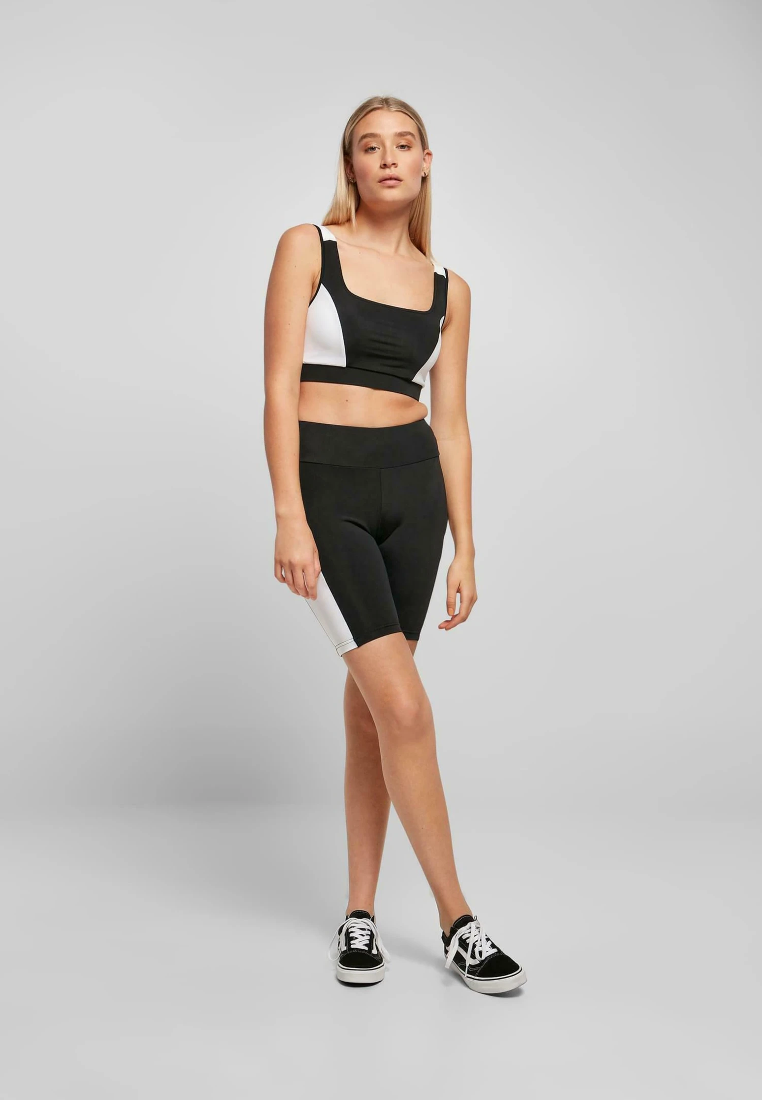 URBAN CLASSICS Bustier - Black White 4 URBAN CLASSICS Bustier - Black White - Afbeelding 2