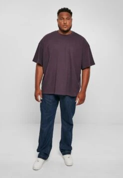 URBAN CLASSICS Ultra Heavy Oversized- T-Shirt Basic - Purplenight -Urban Classics 3126b0cf10c5446f925f20c387b00262