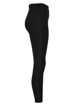 URBAN CLASSICS Ladies Highwaist Shiny Stripe Leggings - Legging - Black/Black -Urban Classics 31b18872453144319748edbbaad1c8f8