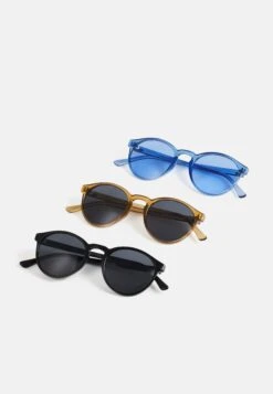 URBAN CLASSICS Sunglasses Cypres 3 Pack - Zonnebril - Black/Brown/Blue