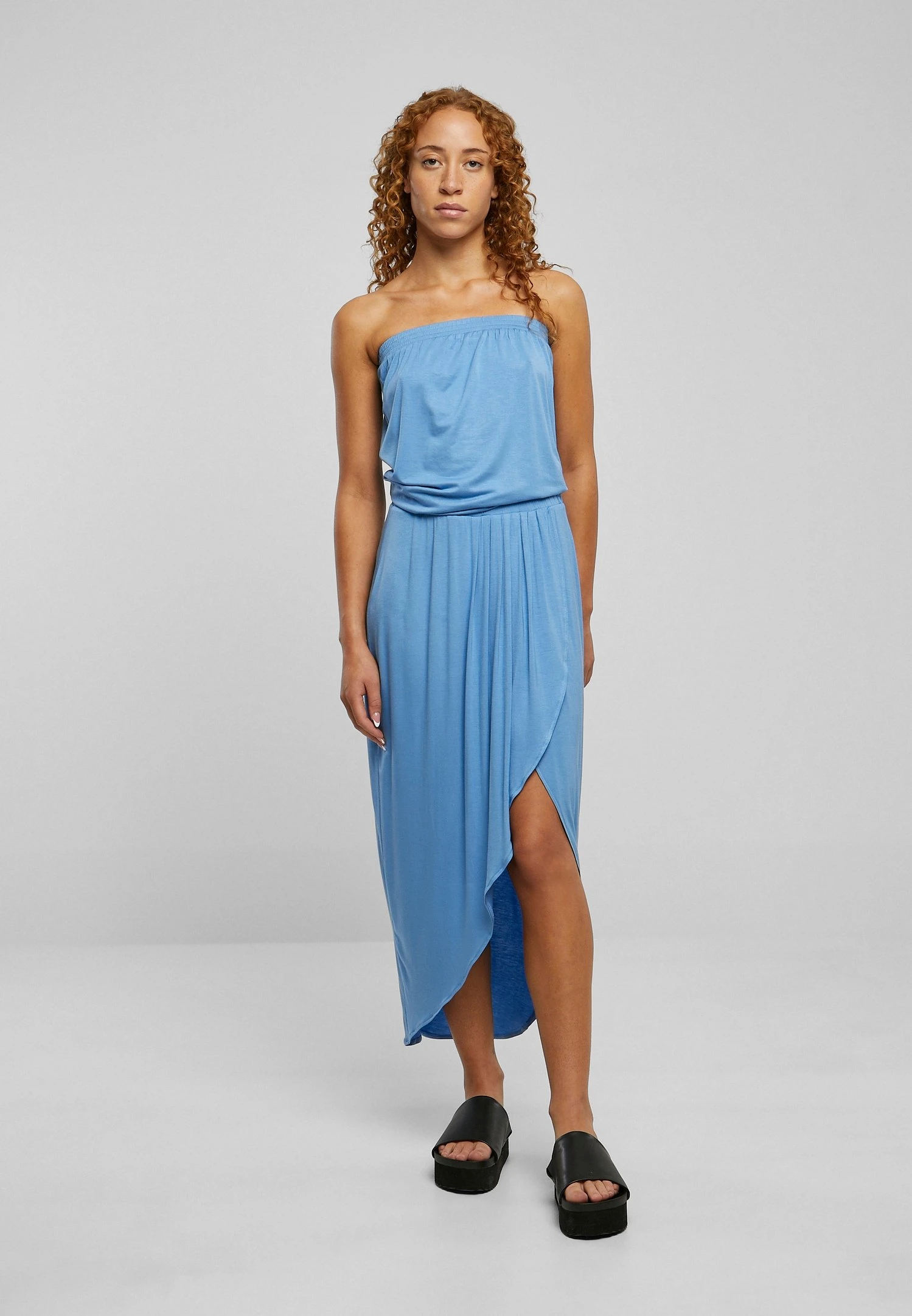 URBAN CLASSICS Bandeau- Maxi-Jurk - Horizonblue 4 URBAN CLASSICS Bandeau- Maxi-Jurk - Horizonblue - Afbeelding 2