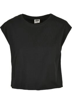URBAN CLASSICS Ladies Organic Short Tee - T-Shirt Basic - Schwarz