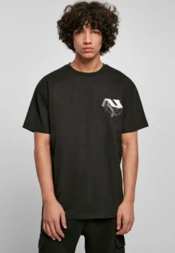 URBAN CLASSICS Constructed - T-Shirt Print - Black