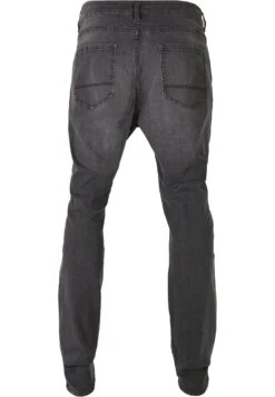 URBAN CLASSICS Zip - Slim Fit Jeans - Real Black Washed -Urban Classics 37d9bb1904b34f36a9ad741d95a33e48