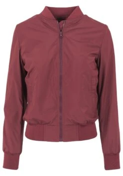 URBAN CLASSICS Bomberjacks - Burgundy -Urban Classics 387ed5c83af349bd92be778206e454e6