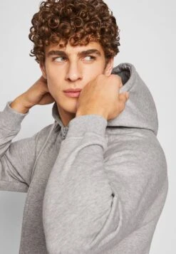 URBAN CLASSICS Zip Hoody - Sweater Met Rits - Grey -Urban Classics 39c9036b3f9d44bc9d1b7b154f138862
