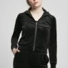 URBAN CLASSICS Damen - Sweater Met Rits - Black -Urban Classics 39fe662b833742628e2743e675c76e86