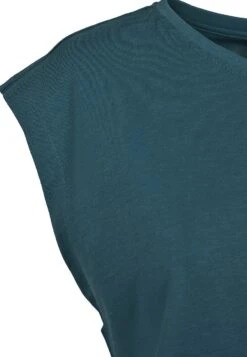 URBAN CLASSICS Ladies Basic Shaped Tee - T-Shirt Basic - Teal -Urban Classics 3b852c26235d4b79b03389ccfb4748ec