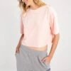 URBAN CLASSICS Short Kimono - T-Shirt Basic - Pink