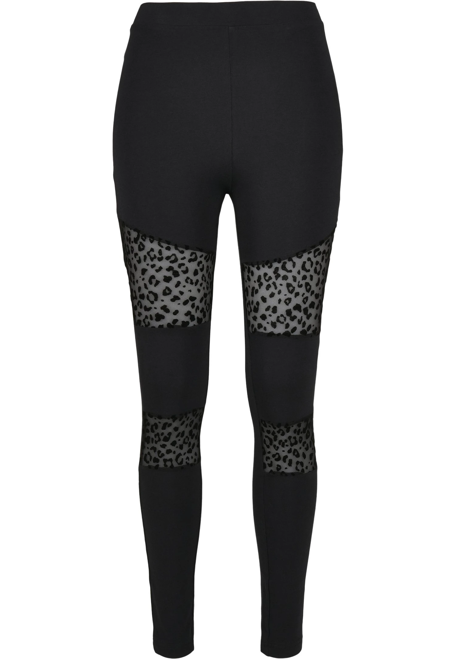 URBAN CLASSICS Flock Lace Inset - Legging - Black 13 URBAN CLASSICS Flock Lace Inset - Legging - Black - Afbeelding 11