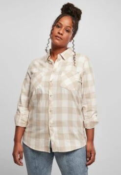 URBAN CLASSICS Overhemdblouse - Whitesand Lighttaupe -Urban Classics 423cf2db2eae4bbea5928d7a27368574