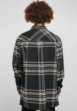 URBAN CLASSICS Long Oversized Checked Summit- Overhemd - Black -Urban Classics 4273a5d656df4dd4857932cc86ef5e96