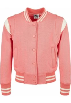 URBAN CLASSICS Sweater Met Rits - Palepink/Whitesand