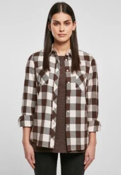 URBAN CLASSICS Overhemdblouse - Pink Brown -Urban Classics 45931ba213e04d638d4b1104fb23fbd5