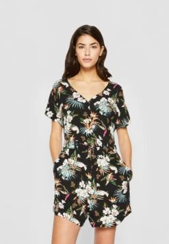 URBAN CLASSICS Jumpsuit - Black Tropical