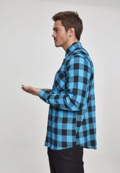 URBAN CLASSICS Checked - Overhemd - Blk/Blk -Urban Classics 4a0685090fbb4641ad20237cfefb285b