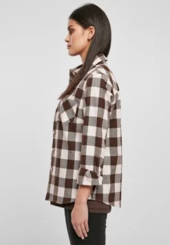 URBAN CLASSICS Overhemdblouse - Pink Brown -Urban Classics 4b7905b82b2b4481a30af696f42cc9ed