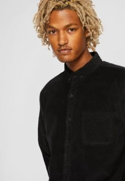 URBAN CLASSICS Corduroy Shirt - Overhemd - Black -Urban Classics 4c013769f6444c9a986521659bf338d1
