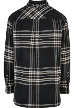 URBAN CLASSICS Long Oversized Checked Summit- Overhemd - Black -Urban Classics 4c5468149edc413f80eb792fa912c6bf