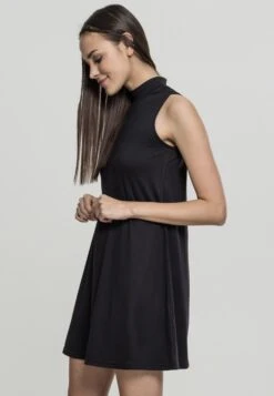 URBAN CLASSICS Turtleneck Dress - Jurk - Black -Urban Classics 4d2277b4fbec48e1b536b40db6c95a94