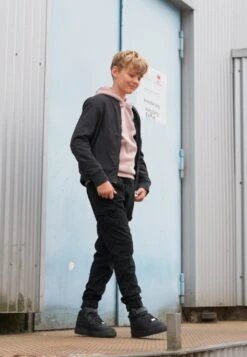 URBAN CLASSICS High Waist - Cargobroek - Black