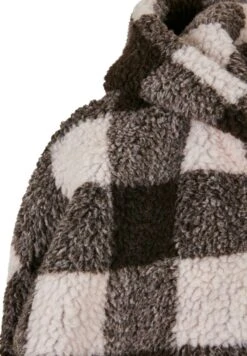 URBAN CLASSICS Check Sherpa - Winterjas - Pink Brown -Urban Classics 50c0324ce06f48c2b57930e5570c15a5
