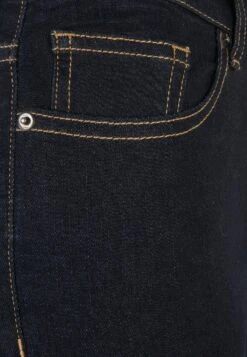 URBAN CLASSICS Organic High Waist- Jeans Skinny Fit - Darkblue Raw -Urban Classics 5140ec9f62154aac8164d88af8132a89