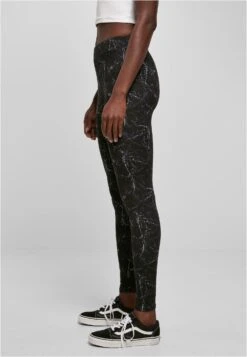 URBAN CLASSICS Soft Aop - Legging - Blackmarble -Urban Classics 51dd8c3da20e4957bd795f7f14144610