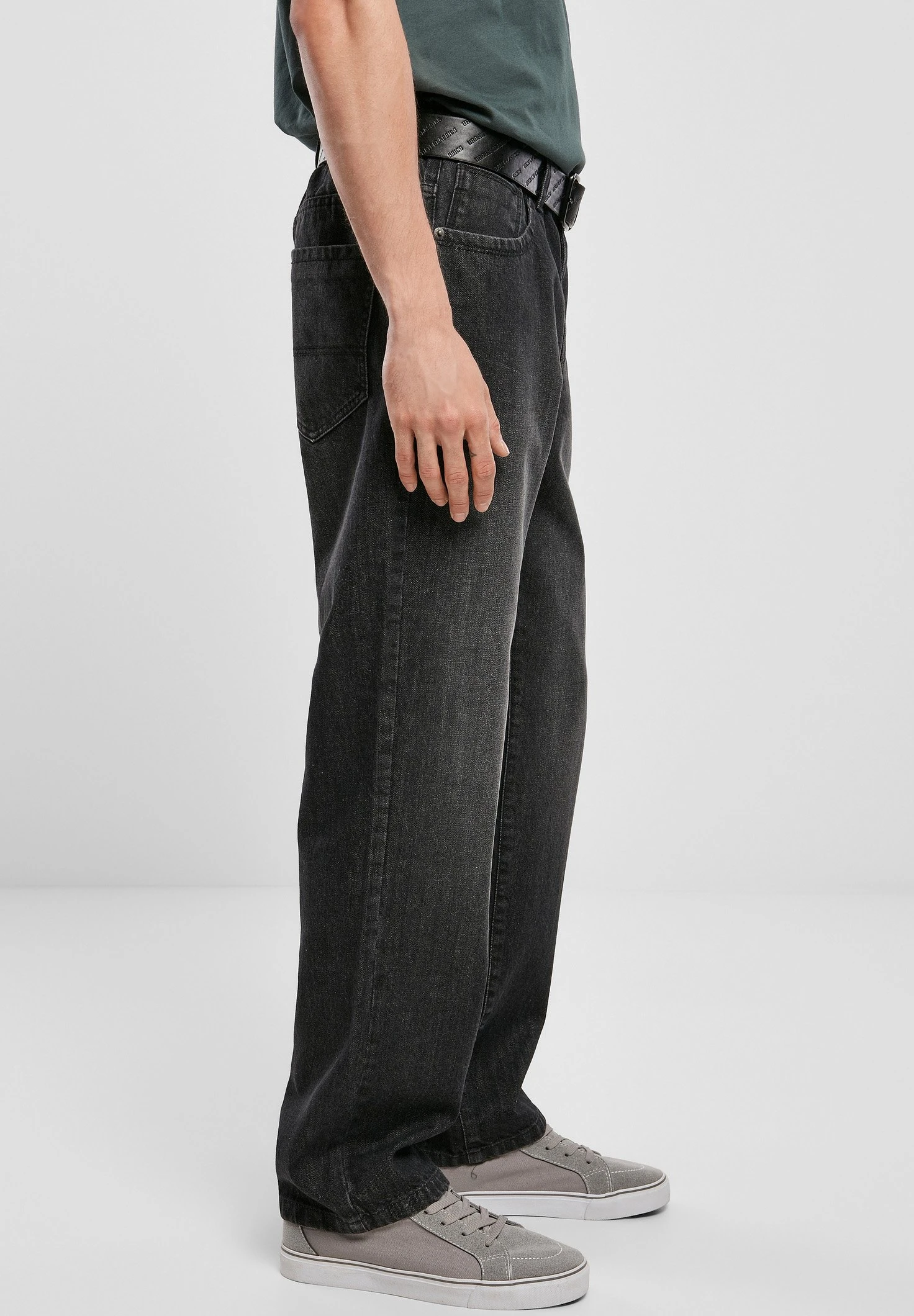 URBAN CLASSICS Loose Fit - Straight Leg Jeans - Real Black Washed 6 URBAN CLASSICS Loose Fit - Straight Leg Jeans - Real Black Washed - Afbeelding 4