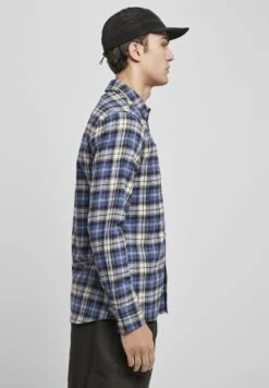 URBAN CLASSICS Roots - Overhemd - Darkblue/White -Urban Classics 53e8b8f8f3304a13a2164dbc309d726b