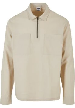 URBAN CLASSICS Half Zip - Overhemd - Softseagrass
