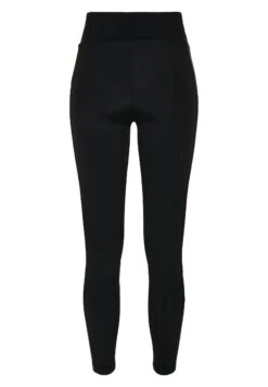 URBAN CLASSICS Ladies Highwaist Shiny Stripe Leggings - Legging - Black/Black -Urban Classics 5545797ca3e641b989a4b532e7ae4853