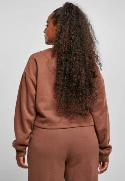 URBAN CLASSICS Oversized High Neck Crew - Sweater - Bark -Urban Classics 55f7a87437fe41f8a6930338e638f05c