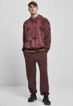 URBAN CLASSICS Dyed - Hoodie - Cherry -Urban Classics 5663fd22fd0e4e009ea8b263d2e6562a