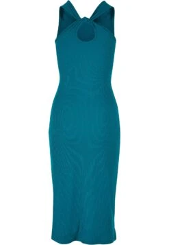 URBAN CLASSICS Midi Sleeveless- Jerseyjurk - Watergreen -Urban Classics 57d343bfc2f241028ad3030471f75612