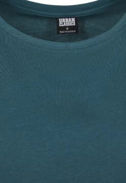 URBAN CLASSICS Ladies Basic Shaped Tee - T-Shirt Basic - Teal -Urban Classics 58ecf970f0014dc19e239f089f3f3f37